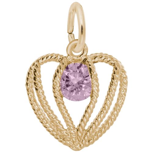 Held in Love Heart October Charm - 10K Gold - 10-1850-010-10k