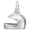 Helmet Charm-White Gold - 10-8288