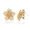 Hibiscus Flower Latchback Earrings 21mm, Hawaiian Inspired  Earrings, FHE-35712/YG