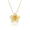 Hibiscus Flower Pendant 15mm, Hawaiian Inspired  Pendant, FHP-35710/YG