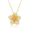 Hibiscus Flower Pendant 21mm, Hawaiian Inspired  Pendant, FHP-35714/YG