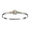 Hibiscus Hook Bracelet - SS & 14K Gold 4mm 6.5 Inch - TT4HIB65
