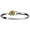 Hibiscus Hook Bracelet - SS & 14K Gold 4mm 7 Inch - C42CHIB70