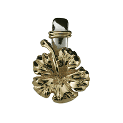Hibiscus Pendant - Sterling Silver and 14K Yellow Gold