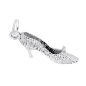 High Heel Shoe Charm - Sterling Silver - 10-420-0-SS