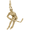 Hockey Player Charm 10K Gold - 10-1379