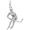 Hockey Player Charm Silver - 10-1379