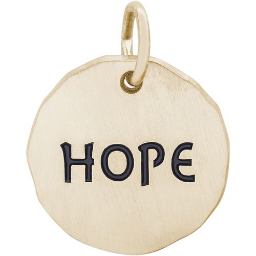 Hope Charm Tag - 10K Gold - 10-8434