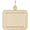 Horizontal Scroll Frame Photo Art Rectangle Charm Gold Plated-10-8618