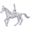 Horse Charm White Gold - 10-0174