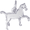 Horse Charm White Gold - 10-0357