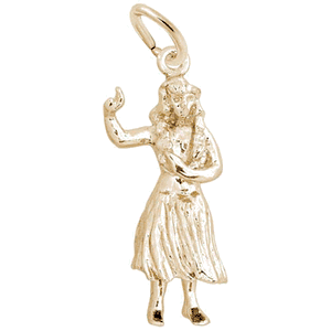 Hula Dancer Charm 10K Gold - 10-309-0-10K