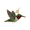 Hummingbird Charm  - Painted- 10K Gold-10-1144-1-10K