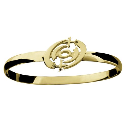 Hurricane Hunter with Airplane Bracelet - 14K Yellow Gold 4mm 7 Inch