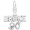 I Broke 90 Golf Charm White Gold - 10-6582
