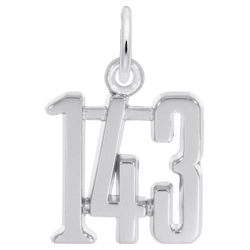 I Love You 1-4-3 Charm - Sterling Silver - 10-1796-SS
