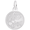 I Love You Charm White Gold - 10-5617