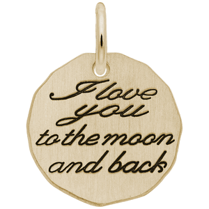 I Love You To The Moon Charm - 14K Gold - 10-1535-14kg