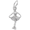 Ice Skater Charm White Gold - 10-1764