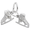 Ice Skates Charm Silver - 10-0521