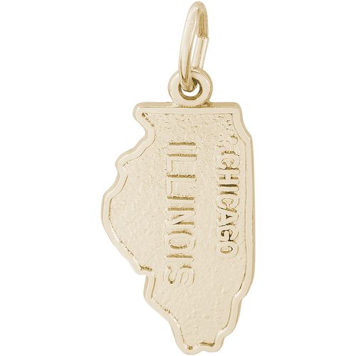 Illinois Charm - 10K Gold