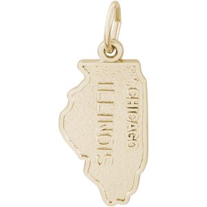 Illinois Charm - 10K Gold