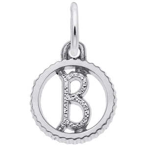 Init-b Charm 14K While Gold - 10-4190-2-14KW
