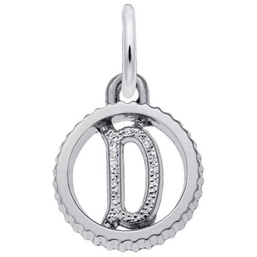 Init-d Charm 14K While Gold - 10-4190-4-14KW