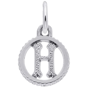 Init-h Charm 14K While Gold - 10-4190-8-14KW