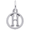 Init-h Charm Sterling Silver - 10-4190-8-SS