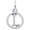 Init-l Charm 14K While Gold - 10-4190-12-14KW