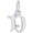 Initial D Charm White Gold - 10-4765-4