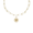Initial Disc Heart Necklace Set - Gold Plated - 29-1897-310-GP