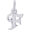 Initial F Charm White Gold - 10-4765-6