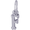 Initial F Charm White Gold - 10-5420-6