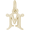 Initial M Charm 14K Gold - 10-4765-13