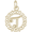 Initial T Charm 10K Gold - 10-0817-20