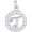 Initial T Charm White Gold - 10-0817-20