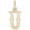 Initial U Charm Gold Plated - 10-4766-21
