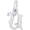 Initial U Charm White Gold - 10-4765-21