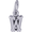 Initial W Charm Silver - 10-5420-23