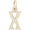 Initial X Charm 14K Gold - 10-4766-24