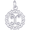 Initial X Charm White Gold - 10-0817-24