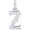 Initial Z Charm White Gold - 10-4766-26