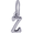Initial Z Charm White Gold - 10-5420-26