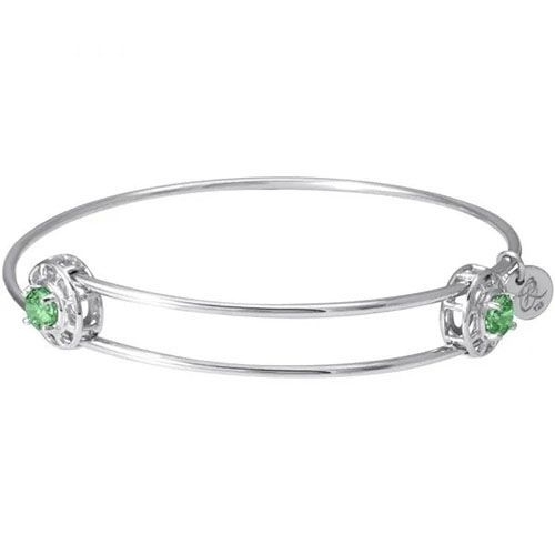 Insightful Bangle - August Charm Bracelet  - Sterling Silver  - 20-517-8-SS
