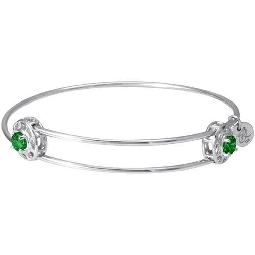 Insightful Bangle - May Charm Bracelet  - Sterling Silver  - 20-517-5-SS