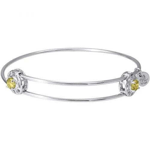 Insightful Bangle - November Charm Bracelet  - Sterling Silver  - 20-517-11-SS
