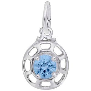 Insightful Charm - December Charm 14K While Gold - 10-1580-12-14KW