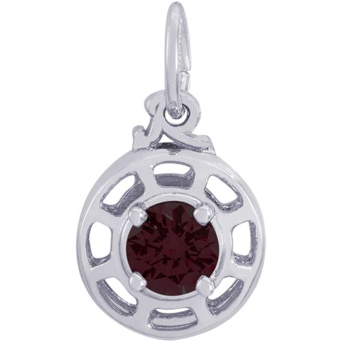 Insightful June Stone Charm - Sterling Silver